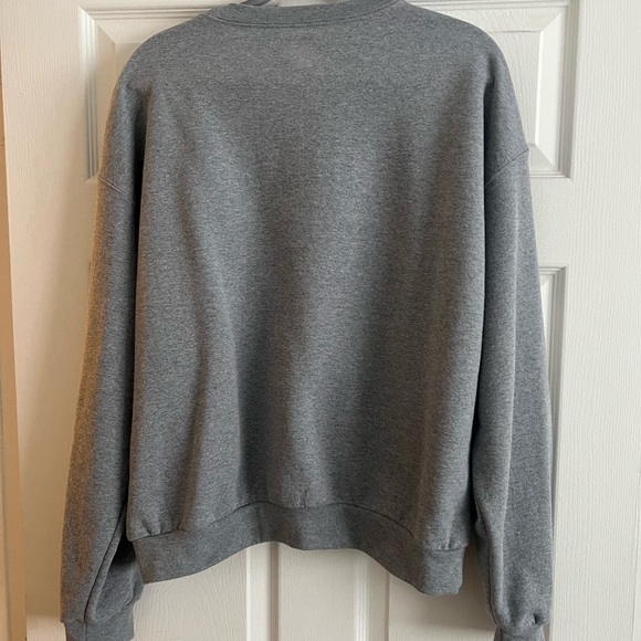 NEW Gildan Gray Grinchy Sweatshirt Large - Picture 2 of 4